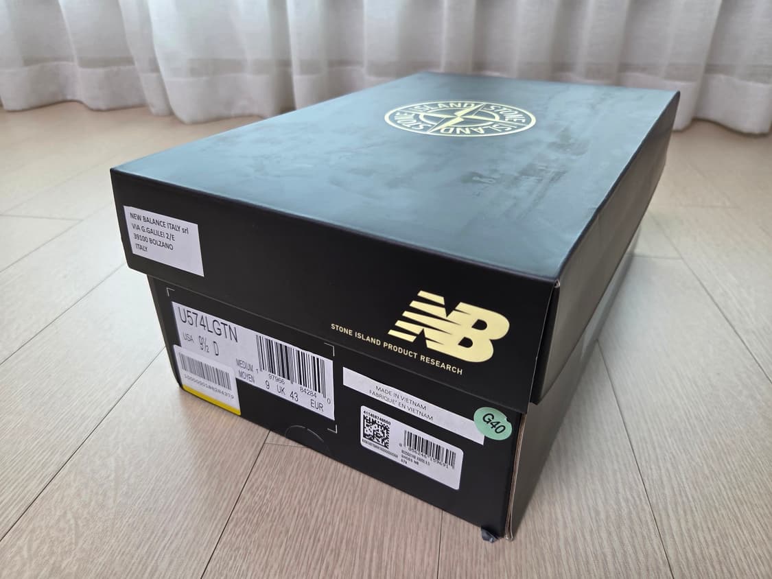 [뉴코탭] 스톤아일랜드x뉴발란스 574 레거시 라이트그린 275 size 상품이미지9