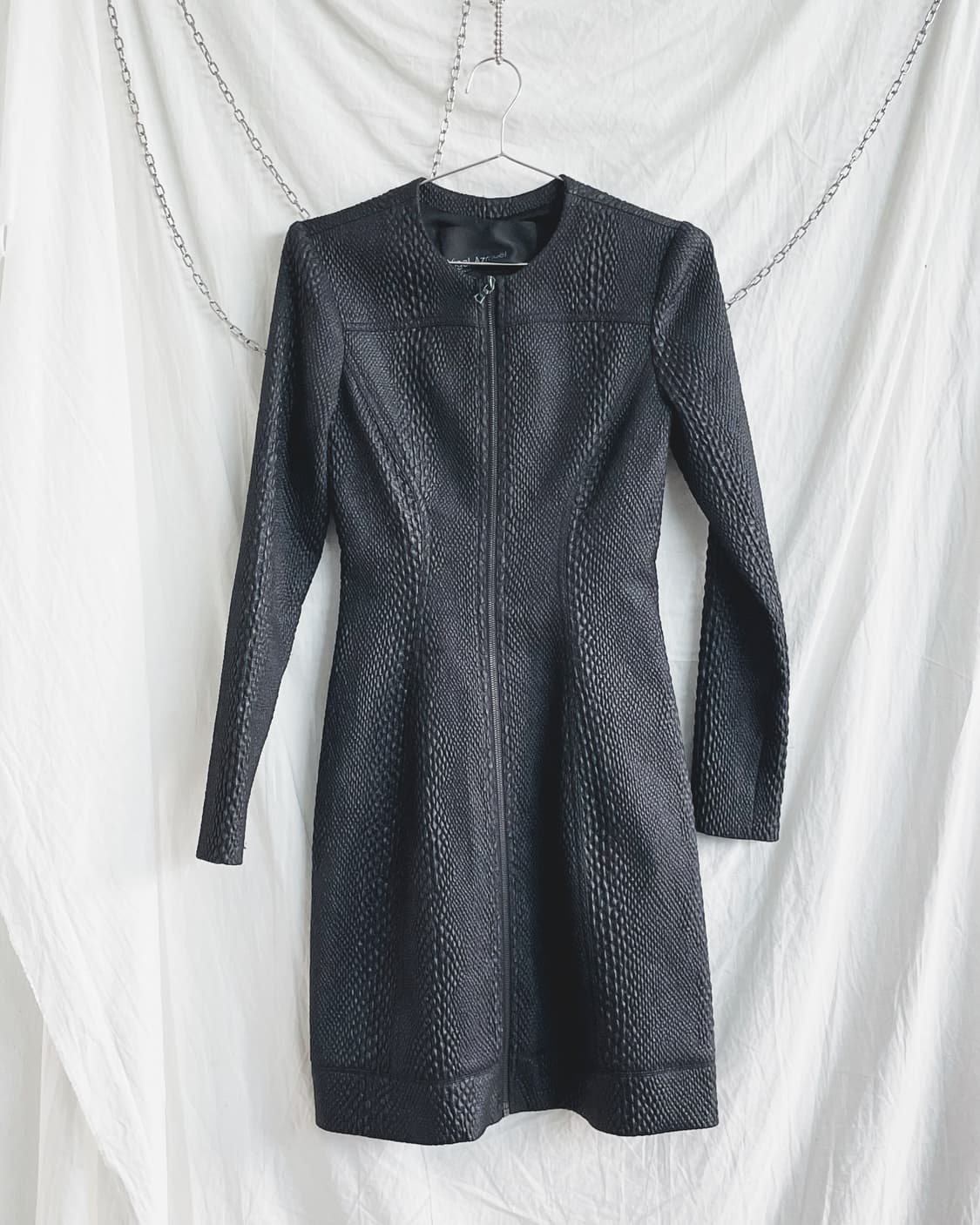 yigal azrouël 파이톤 롱 코트 드레스 상품이미지4