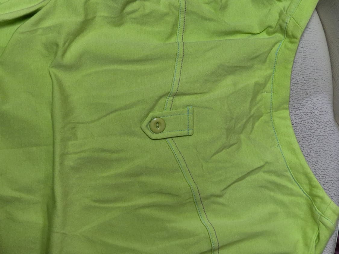 니혼진 너드 y2k 형광그린 레이어드 롱슬리브 상품이미지2