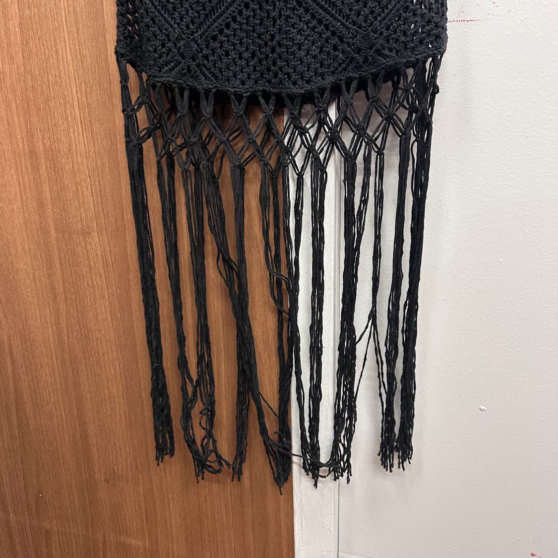 Abercrombie, Black Knit Tassel Dress  상품이미지5