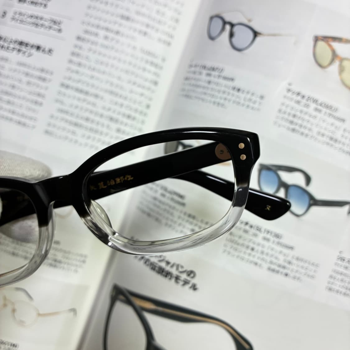 角矢甚治郎作 카도야 진지로 사쿠 일본 장인 셀룰로이드 뿔테 안경 상품이미지2