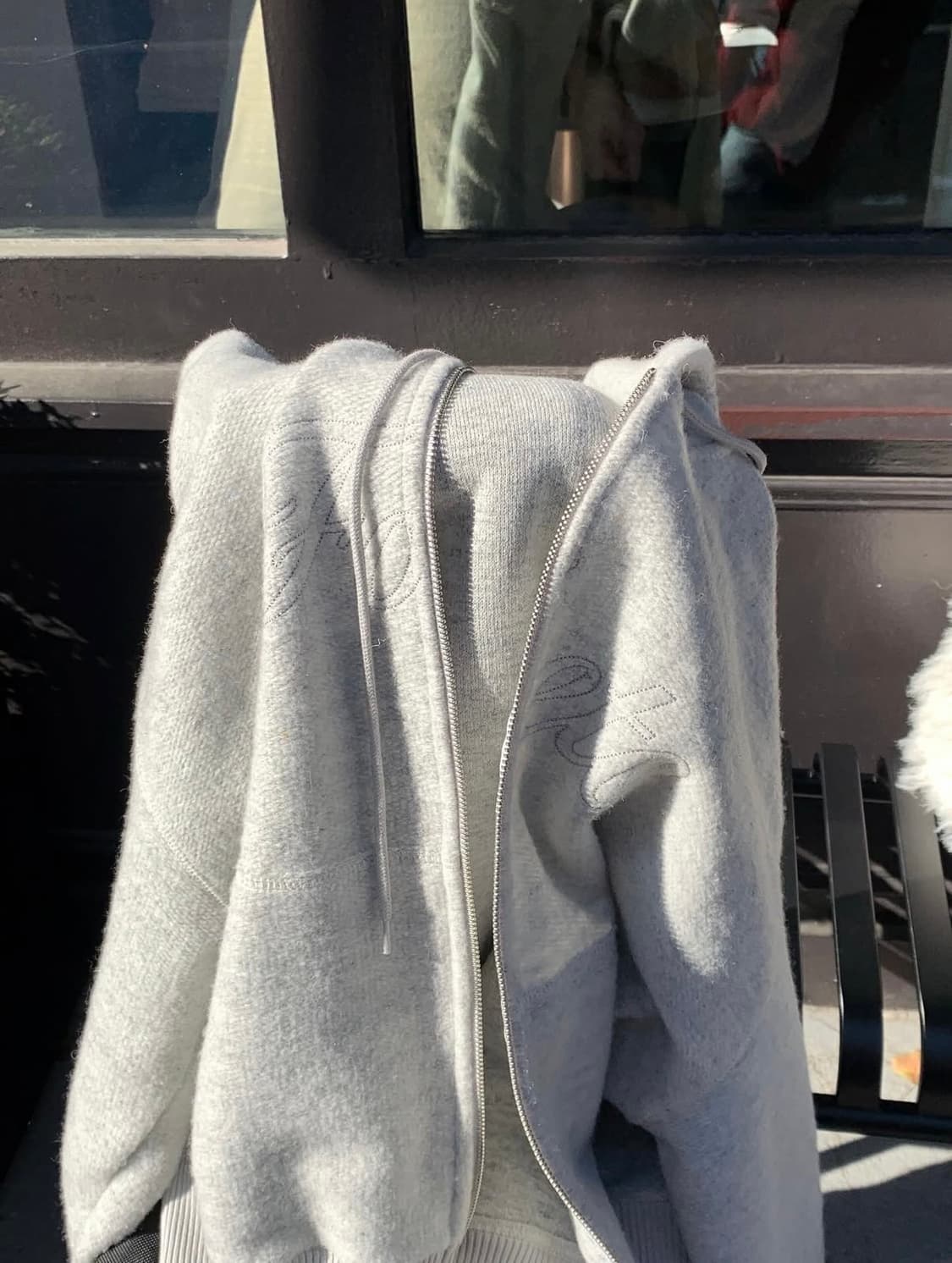 (택달린새상품) foeto 포에토 윈터링 울 후드집업 그레이 상품이미지8