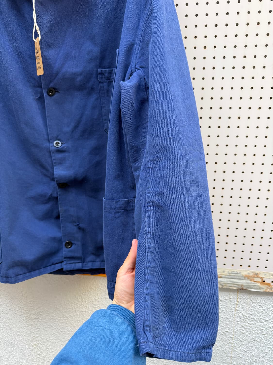 WASHED BLUE BELTED OLD VINTAGE 프렌치워크자켓 상품이미지8