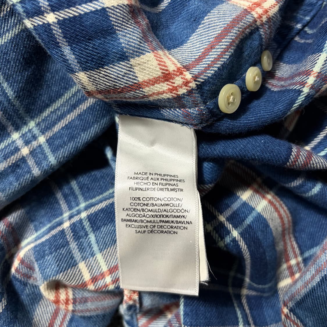 폴로 빈티지 체크 셔츠(S) 상품이미지9