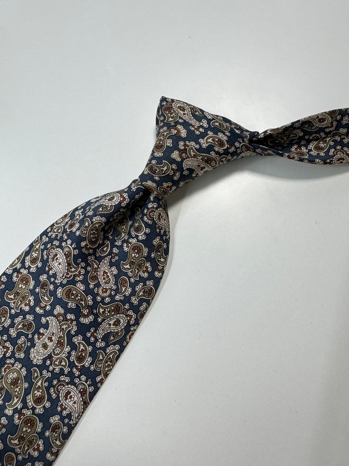 페이즐리 패턴 실크 넥타이 8.7cm 상품이미지8