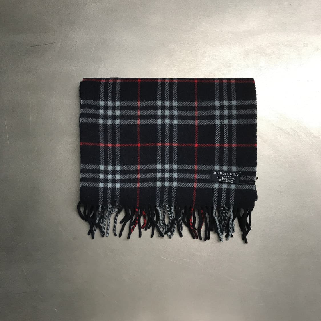 버버리 정품 램스울 머플러 네이비 상품이미지2