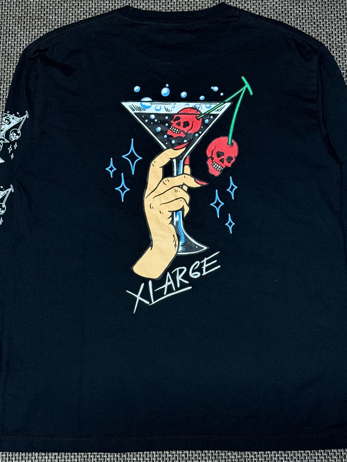 엑스라지 스컬 칵테일 로고 롱슬리브 상품이미지4