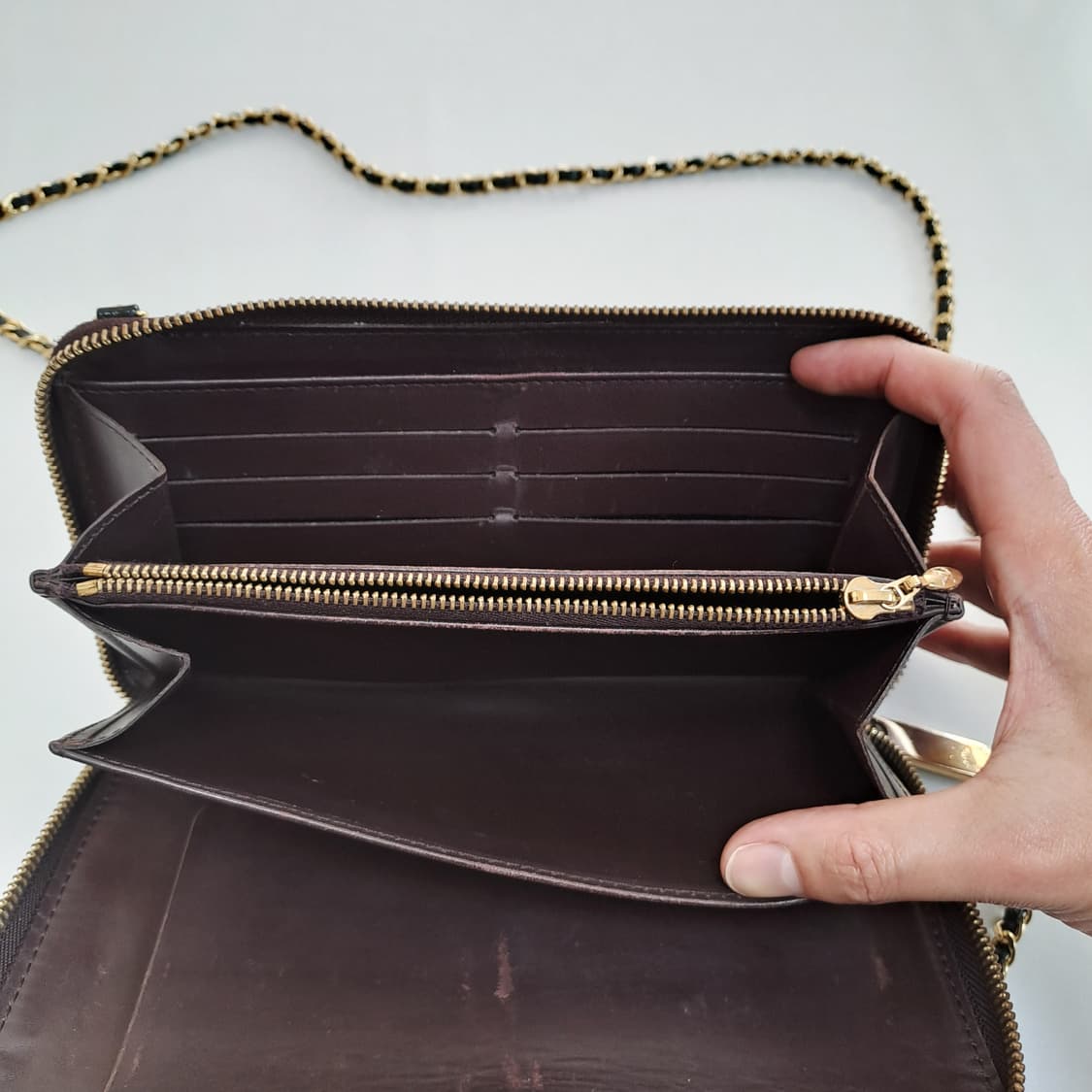 [100%/정품] 루이비통 모노그램 베르니 체인 스트랩 지갑 상품이미지8