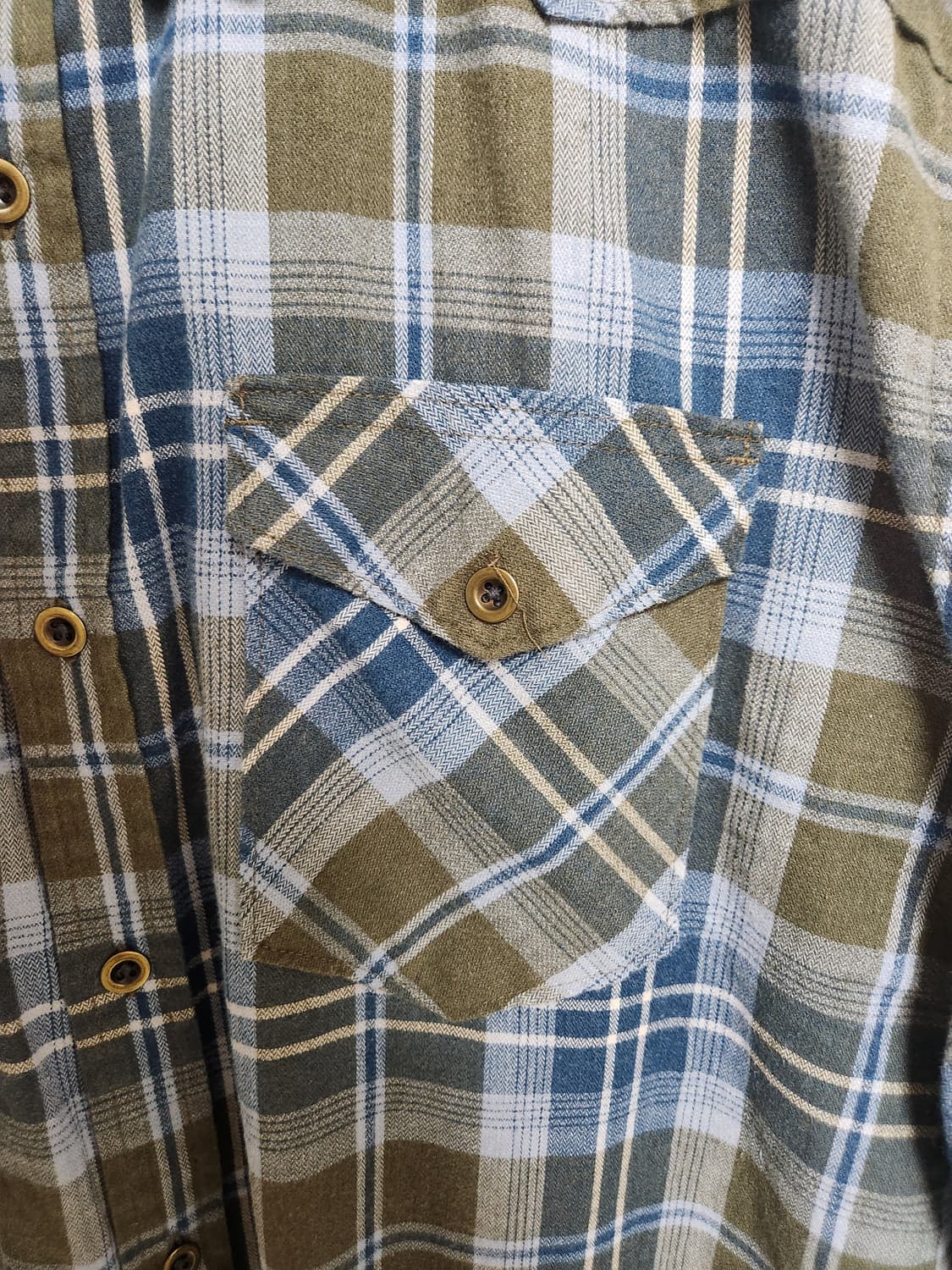 랭글러Wrangler 체크 플란넬 셔츠 XL - S80 상품이미지6