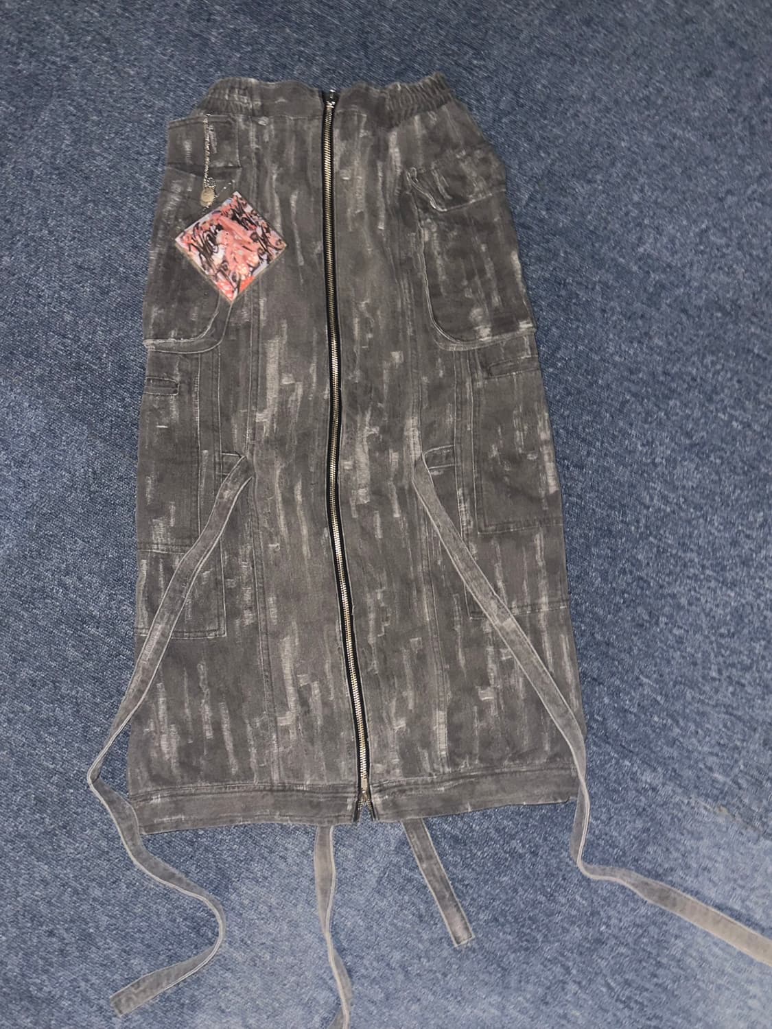 유쓰배쓰 ZIPPER DENIM SKIRT 상품이미지3