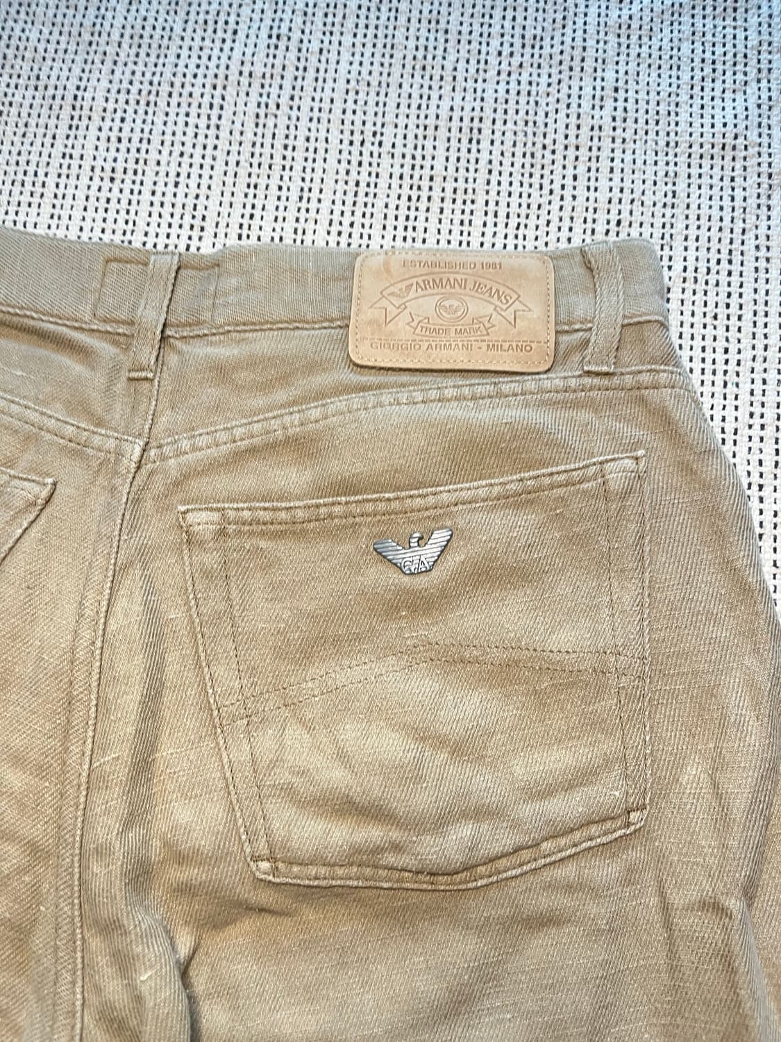 armani jeans vintage cotton pants 상품이미지5