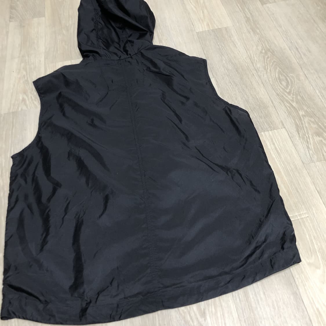 (M) 새상품 코드그라피 유틸리티 경량 후드 베스트 집업 블랙 상품이미지9