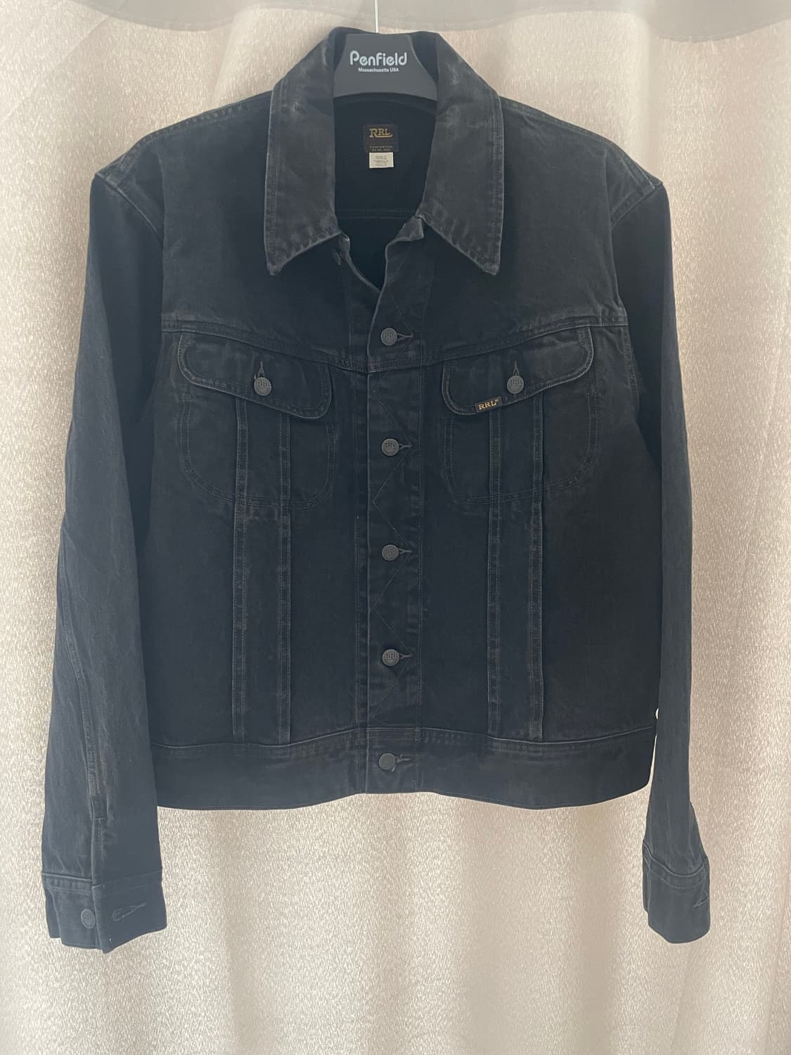 RRL 블랙 데님 자켓 트러커 XL 새제품(더블알엘) 상품이미지1