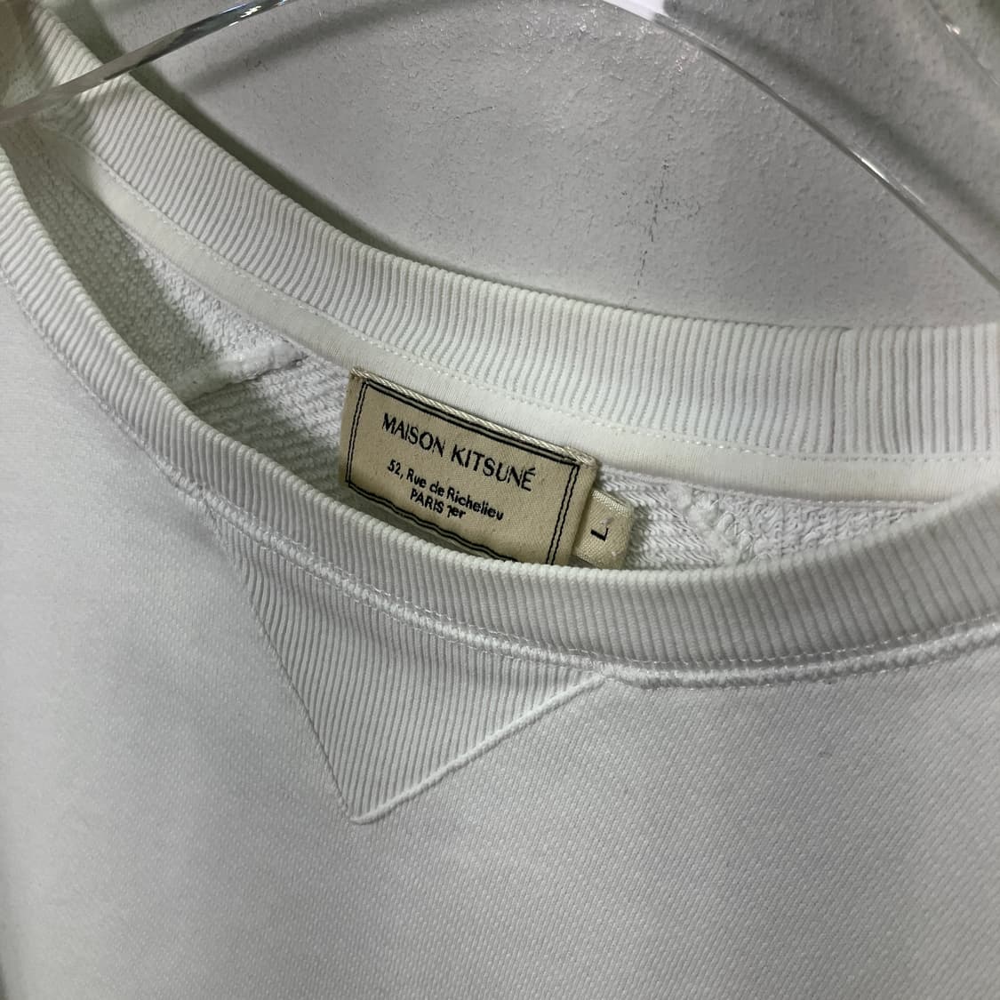 메종키츠네 화이트 폭스 패치 스웨트셔츠 L 상품이미지7