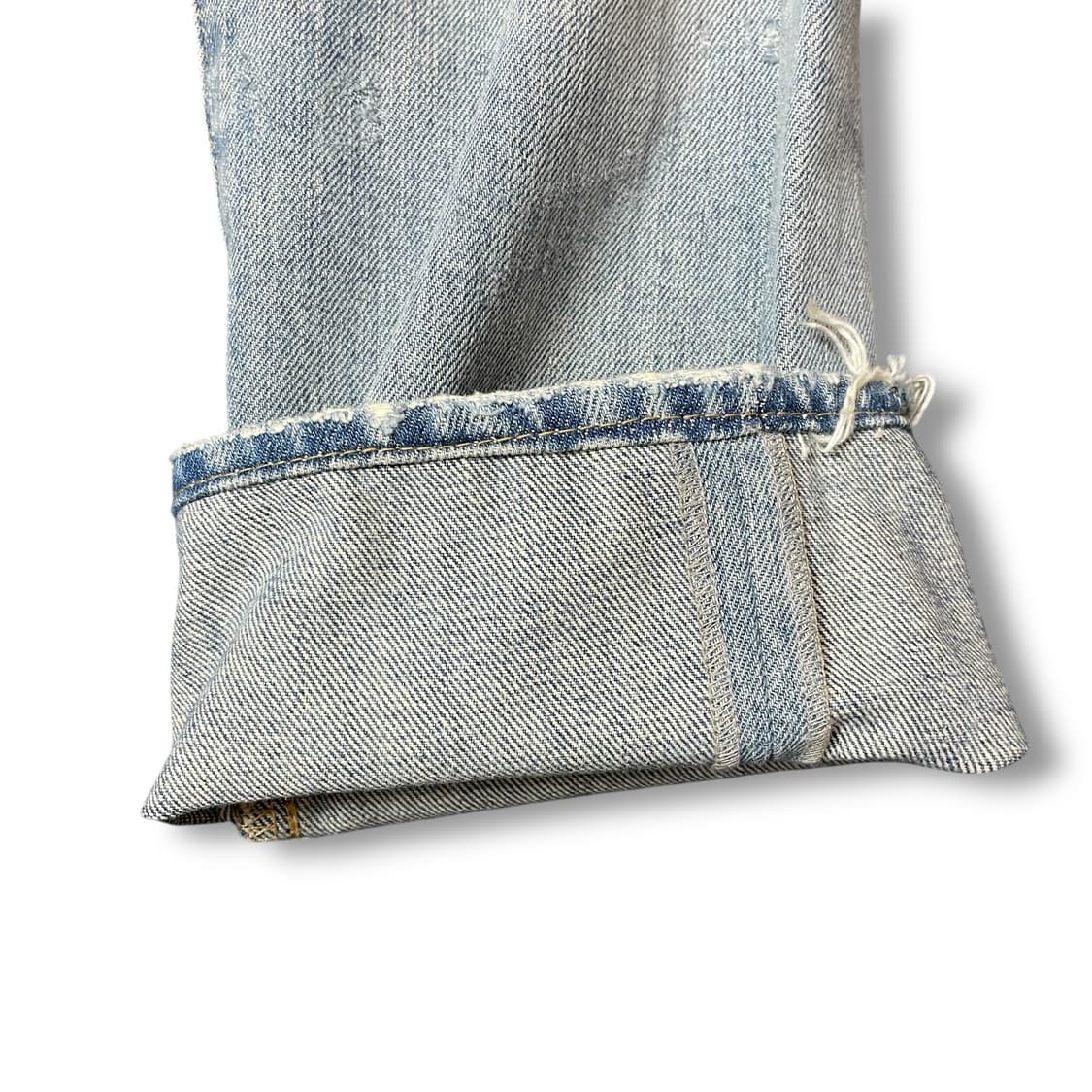 (34) 데님 앤 서플라이 폴로 랄프로렌 데미지 워싱 연청 데님 팬츠 상품이미지5