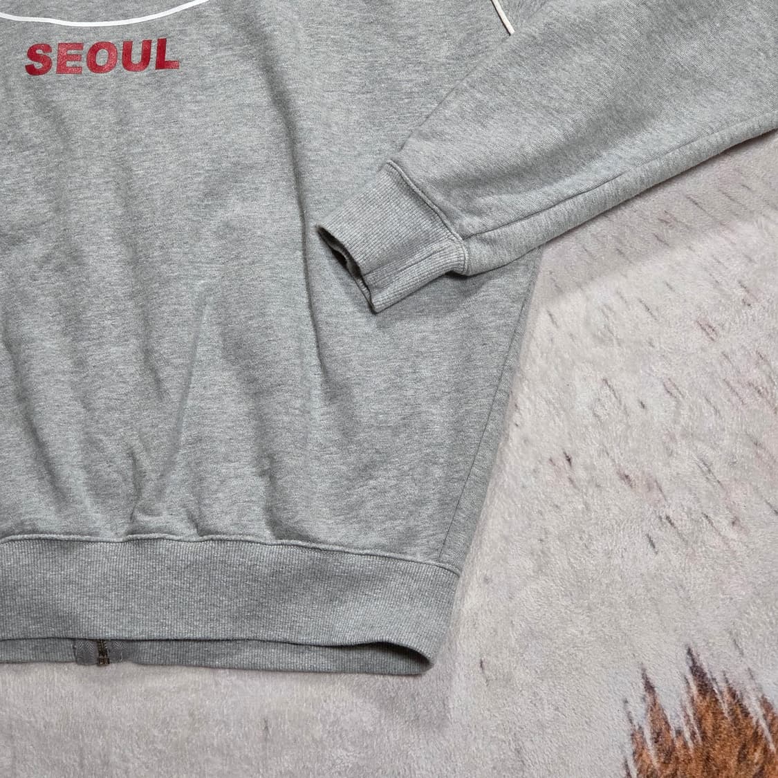 오아이오아이 그레이 사이드 라인 후드집업 상품이미지6