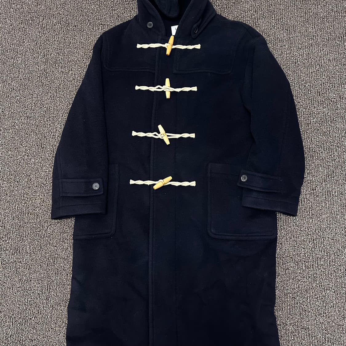 LOFI 로파이 스테디 더플 떡볶이 코트 네이비 XL 상품이미지3