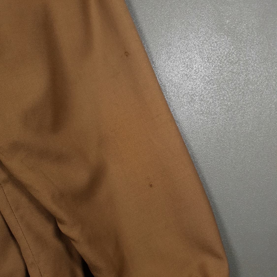 100 (L) 입생로랑 YSL 오버핏 브라운 울 블루종 봄버 자켓 카멜 상품이미지9