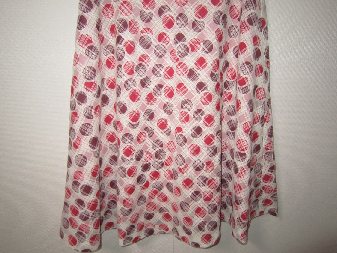 vintage dot check mid skirt 상품이미지1