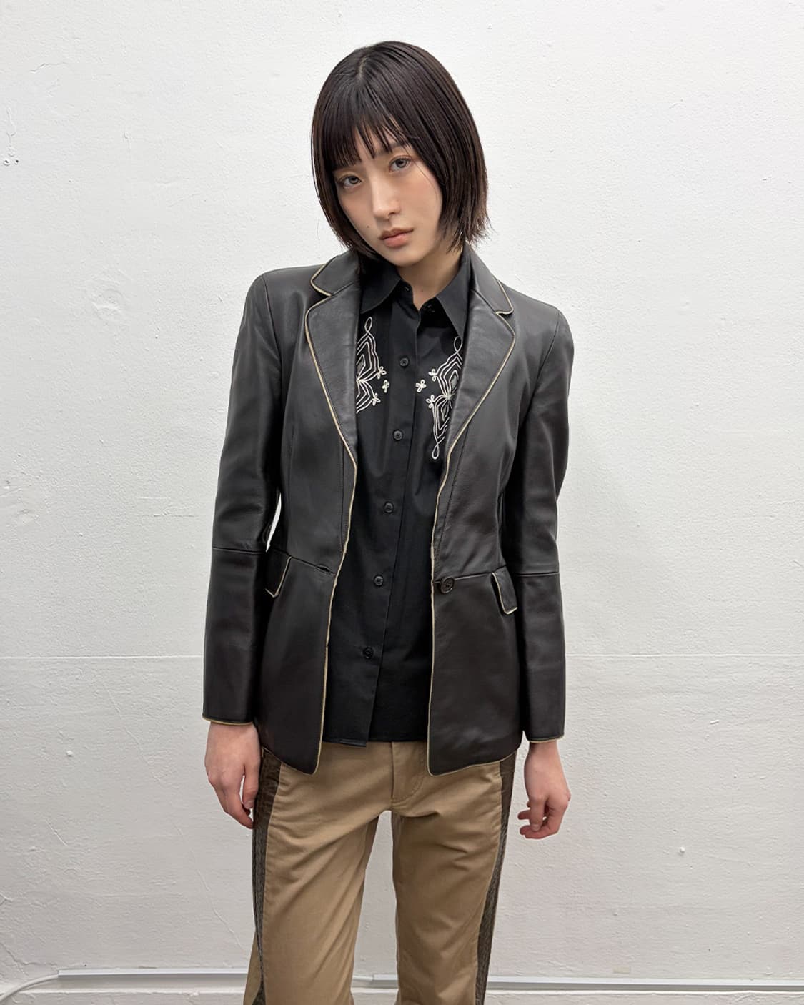 엠포리오 아르마니 램레더 자켓 상품이미지1