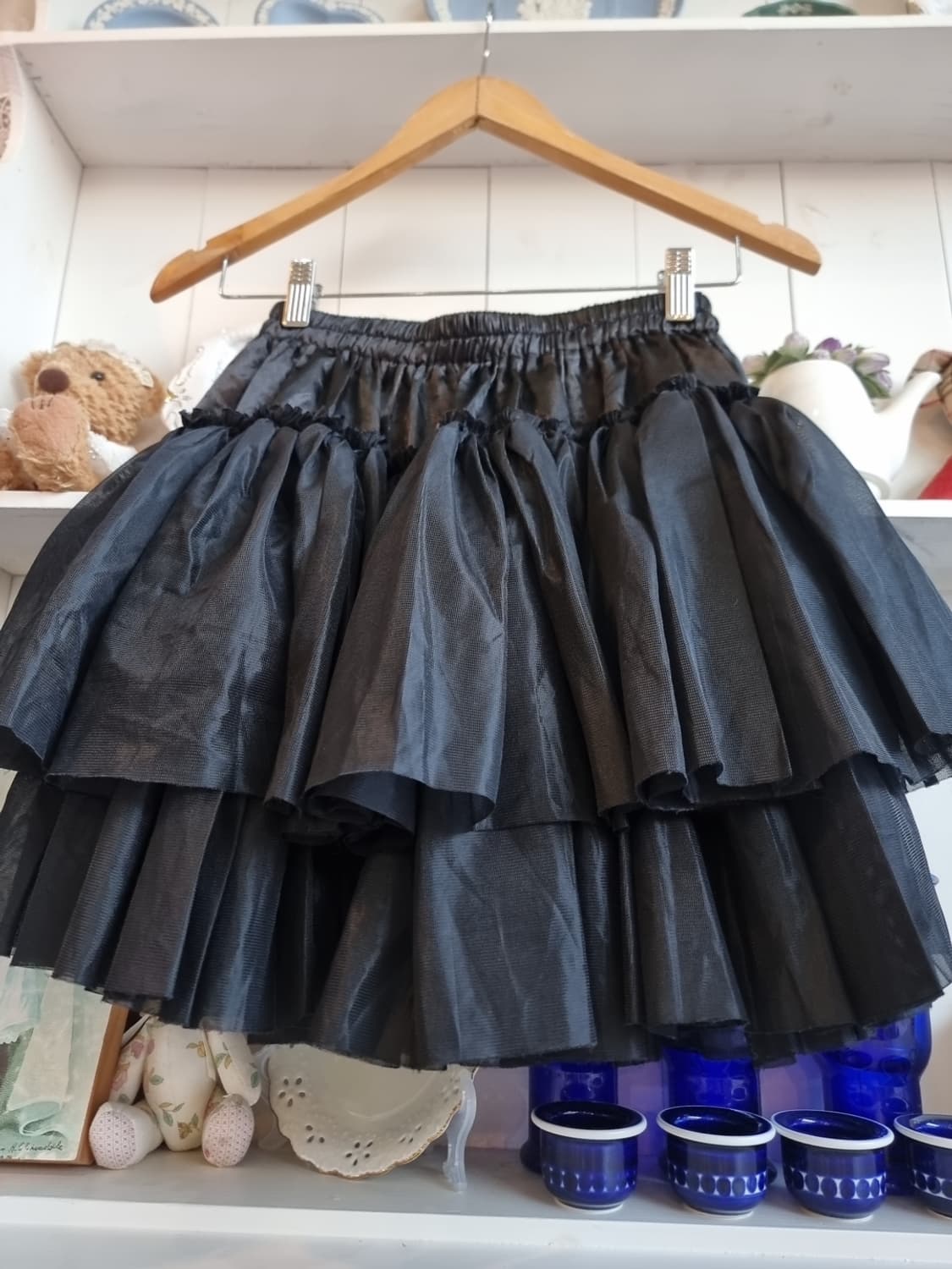 바디라인(BODYLINE) 블랙 프릴 롤리타 스커트 상품이미지3