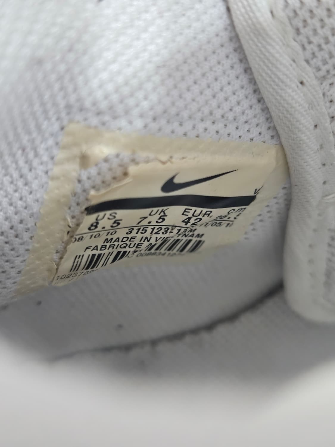 나이키 에어포스 1 '07 화이트 스니커즈 ( 265MM ) /10999 상품이미지8