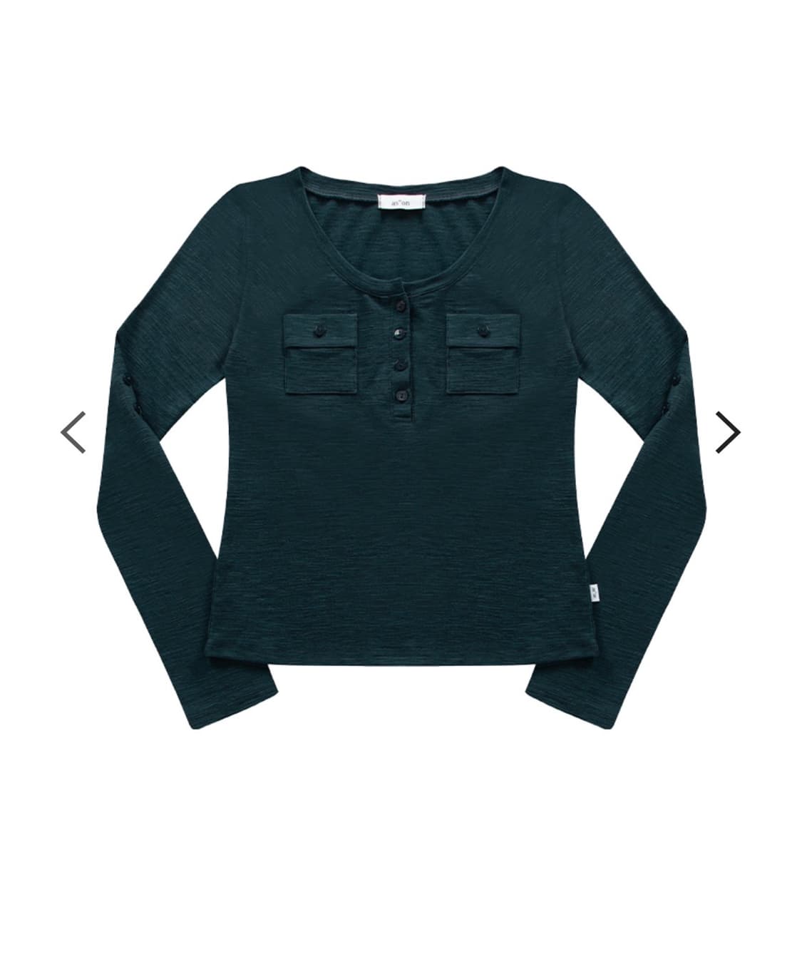 애즈온 ATLANTA POCKET TEE / BLUE-GREEN 상품이미지2