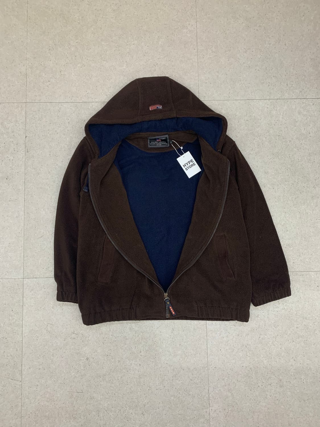 Polo 폴로 빅로고 후드집업 플리스 상품이미지4