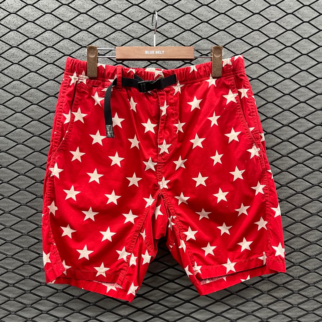 DENIM&SUPPLY 랄프로렌 팬츠 레드 별패턴 스트랩 버클 반바지 상품이미지2