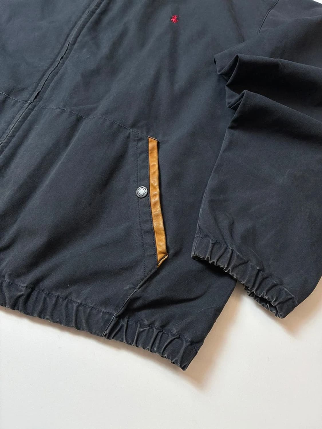 폴로 랄프로렌 90's 베이포드 스윙톱 가죽 배색 자켓 PN8404 상품이미지4