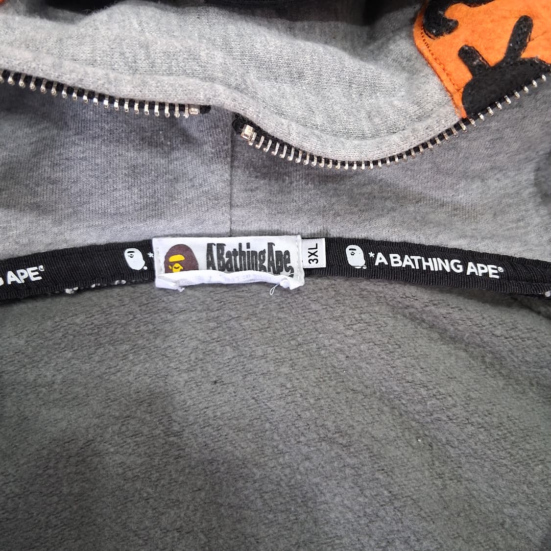 베이프 검정 카모 후드집업 상품이미지6