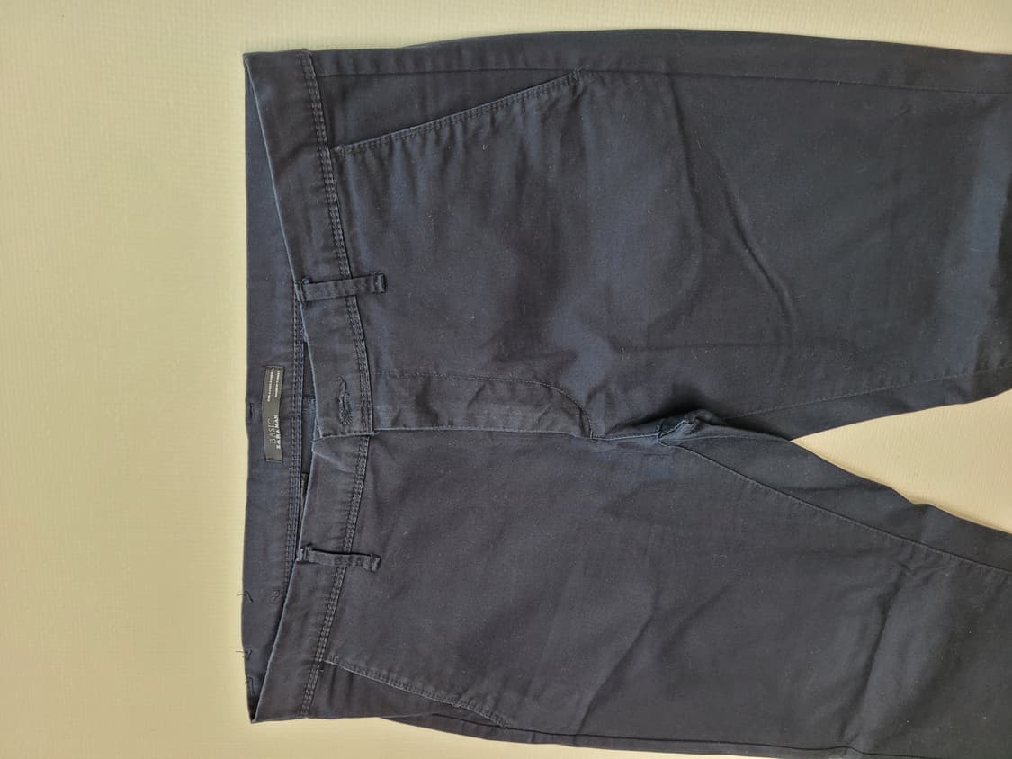 자라맨 ZARAMAN 가먼트다잉 면바지 36 네이비 상품이미지4