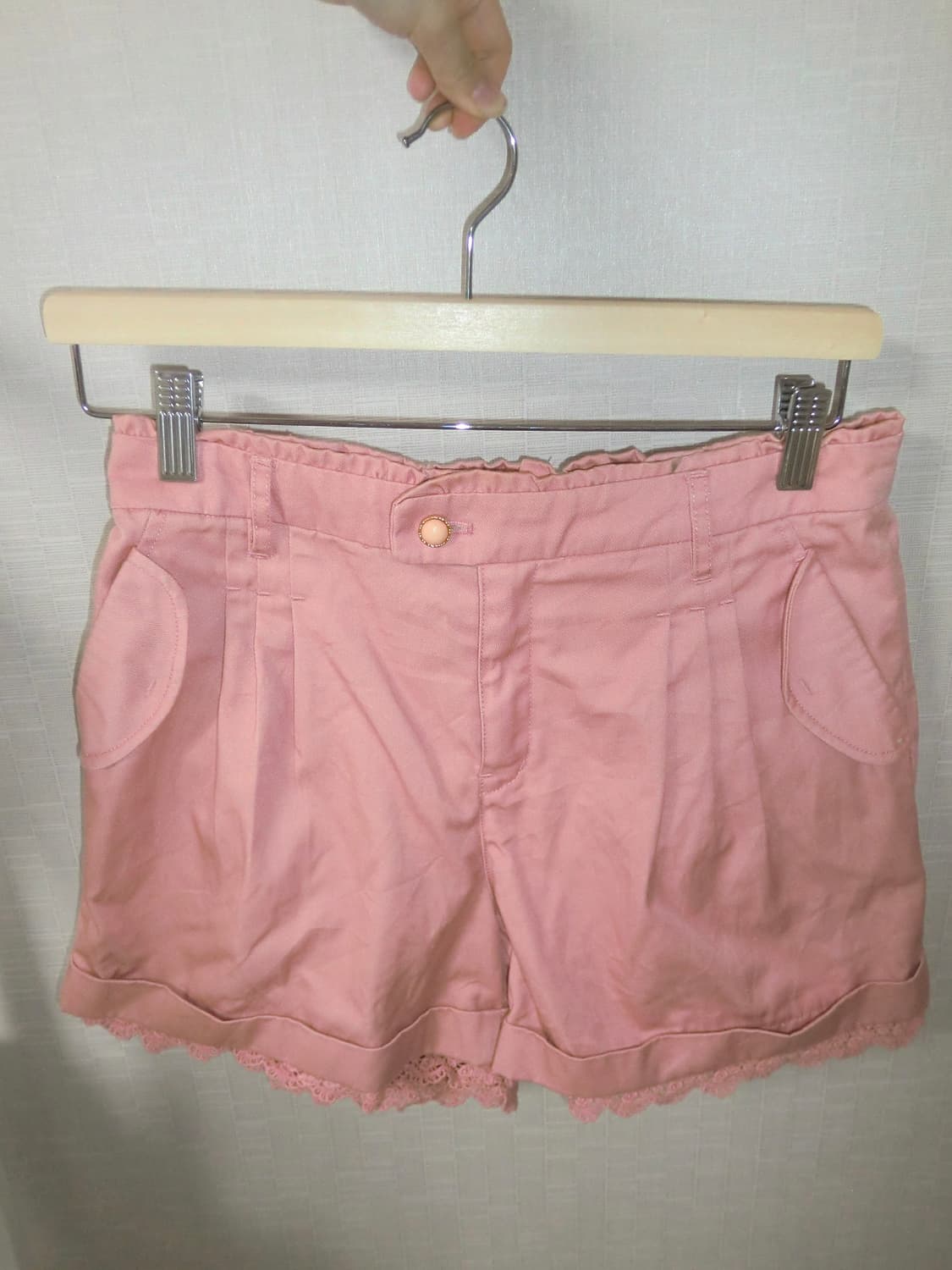 핑크 레이스 숏팬츠 빈티지 모리걸 하구미 러블리 히메갸루 상품이미지1