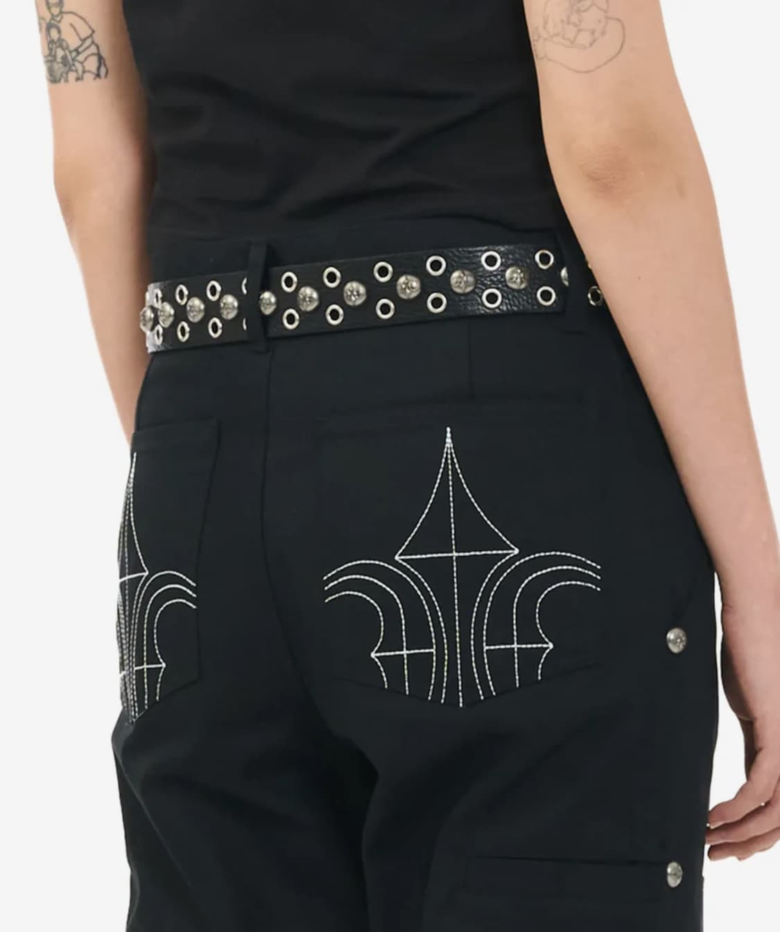 HEAVY ROCK STUD BELTS - BLACK  상품이미지3