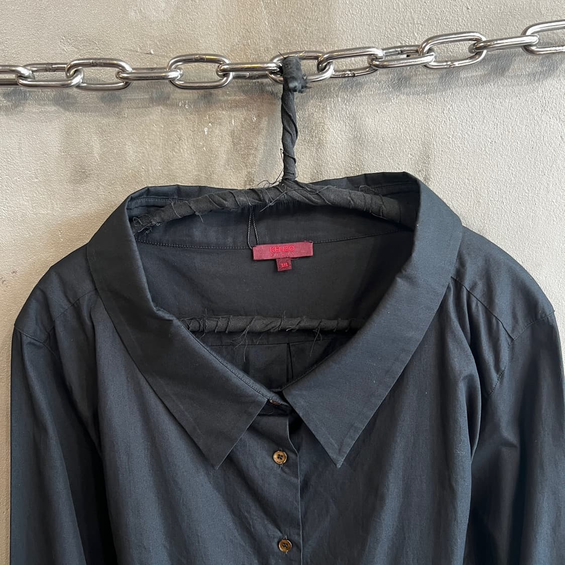 90s 겐조 백 코르셋 레이스업 셔츠 상품이미지4