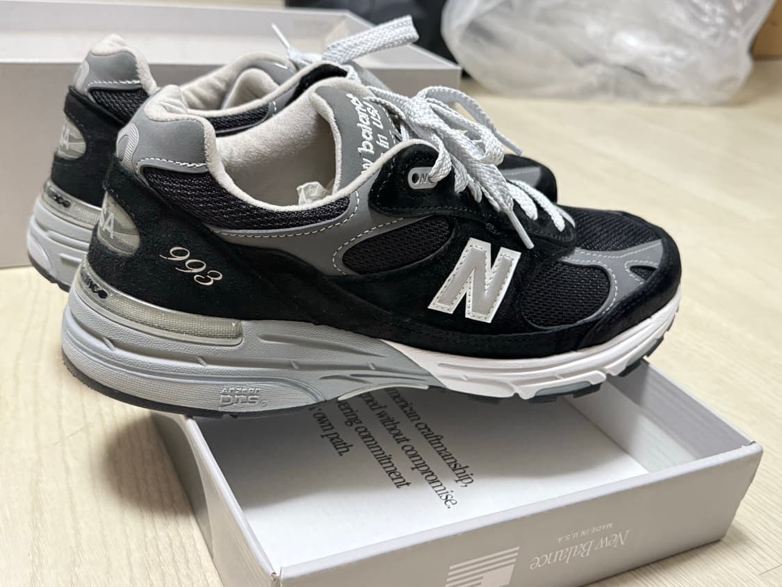 (270)뉴발란스 993 블랙 Made in USA 거의 새거 상품이미지5