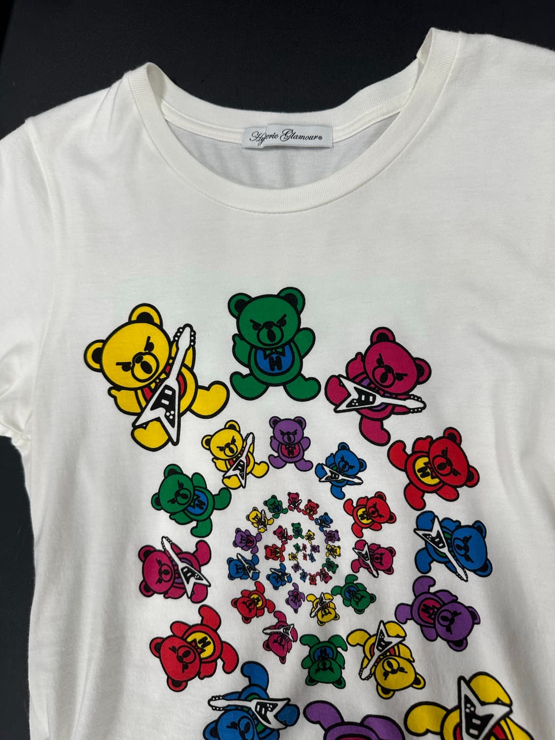 히스테릭 글래머 퍽베어 Must Get Stoned 그래픽  백로고 반팔 상품이미지6