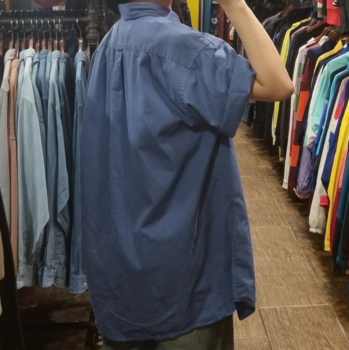 [Hi] 칼하트 반팔 셔츠 네이비블루 상품이미지5