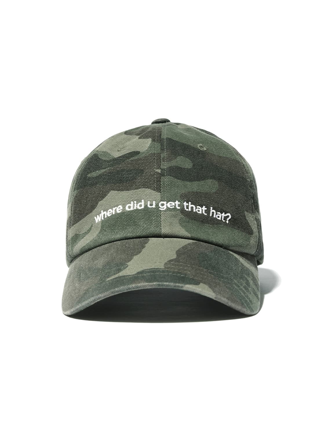 YOUHEE 유희 LETTERING BALL CAP KHAKI 카모 볼캡 상품이미지1