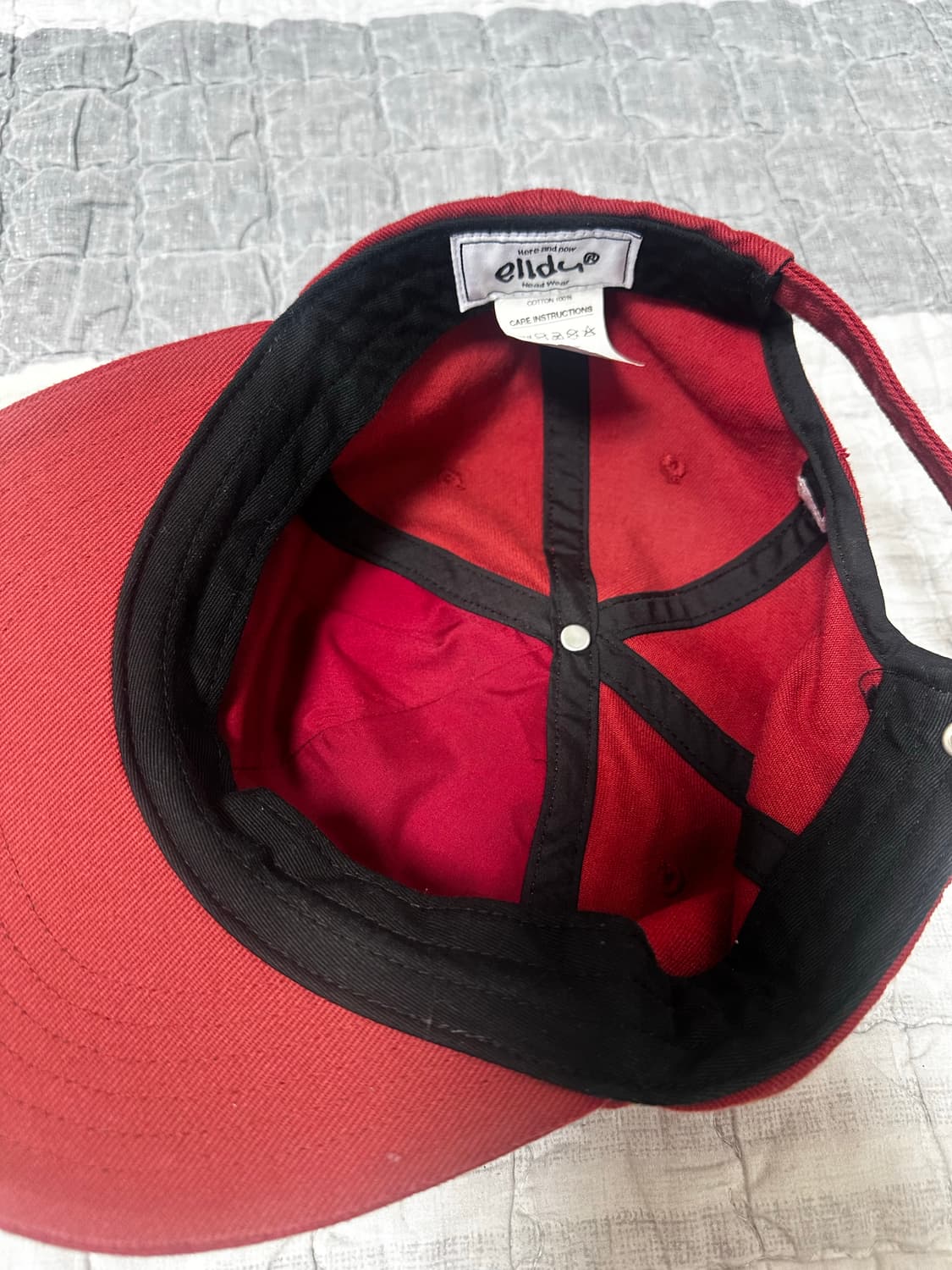 Elldu 엘두 볼캡 레드 상품이미지2