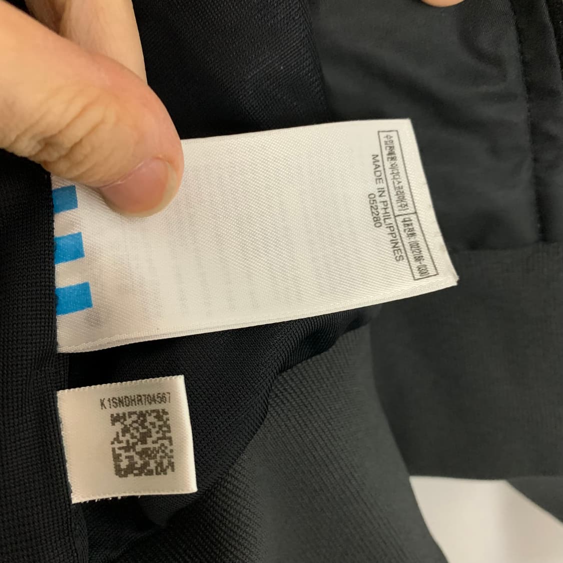 아디다스 블랙/골드 빈티지 져지 바람막이 집업 자켓 100 사이즈 상품이미지8