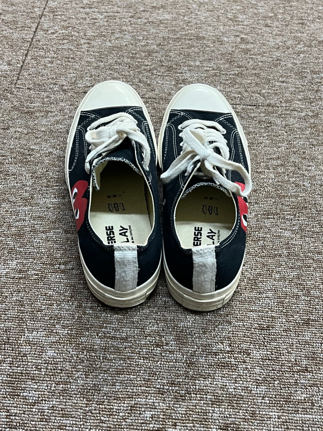 컨버스 x 꼼데가르송 척테일러 로우 블랙 285 상품이미지3