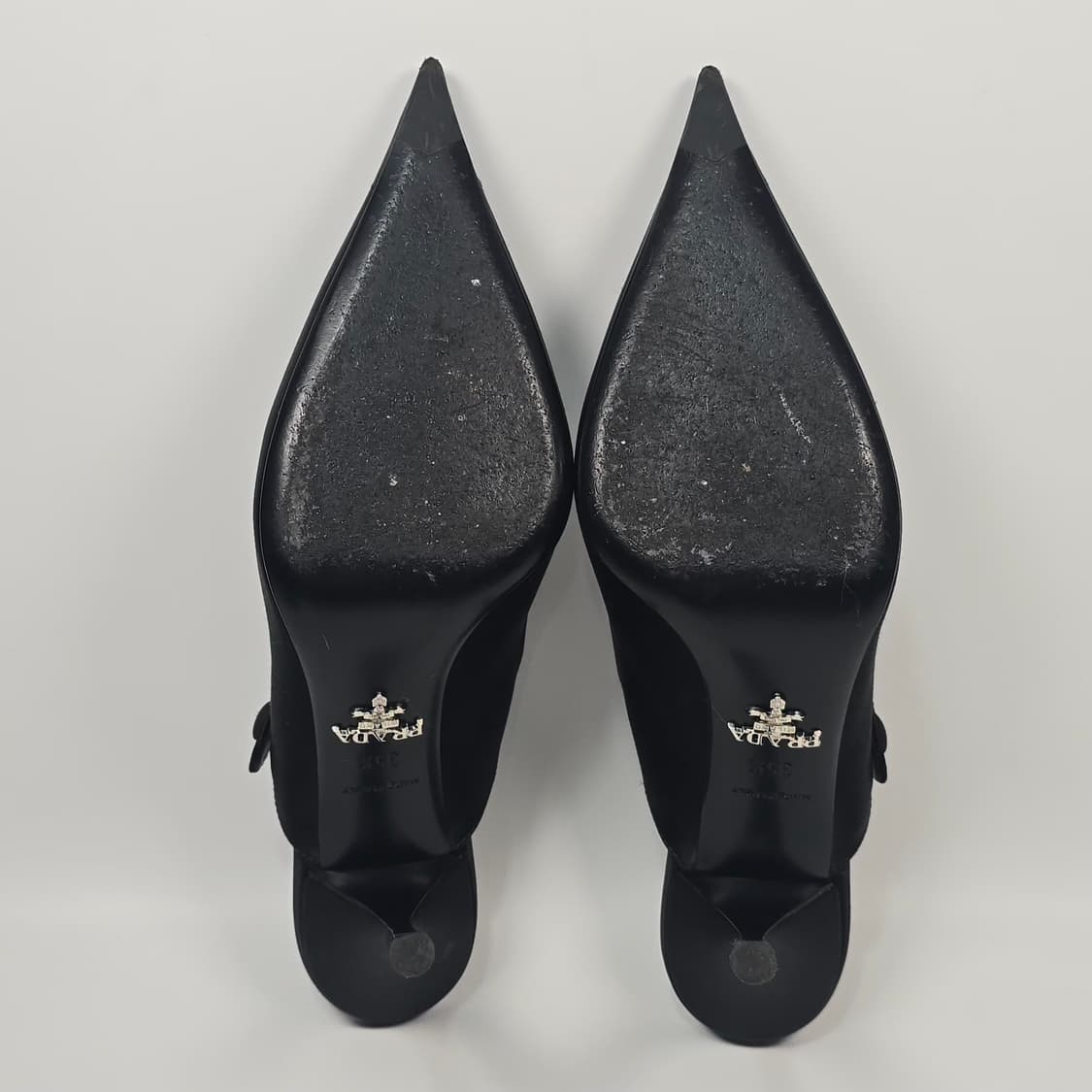 프라다 새틴 하이힐 뮬 슬링백 펌프스 ( 225 ) 상품이미지7