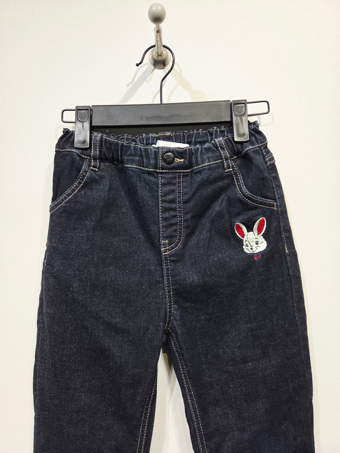 베베드피노(BEBE DE PINO) 로즈버니 롤업 기모 데님 팬츠 상품이미지2