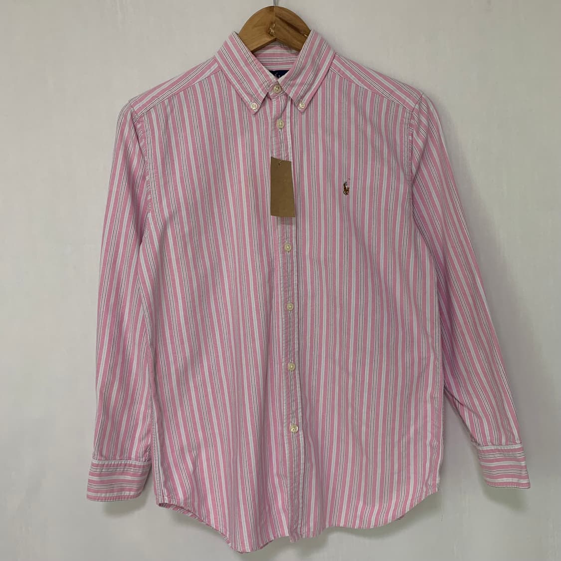 폴로 랄프로렌 스트라이프 셔츠 핑크 여성 L 빈티지 하이틴 00s 상품이미지2