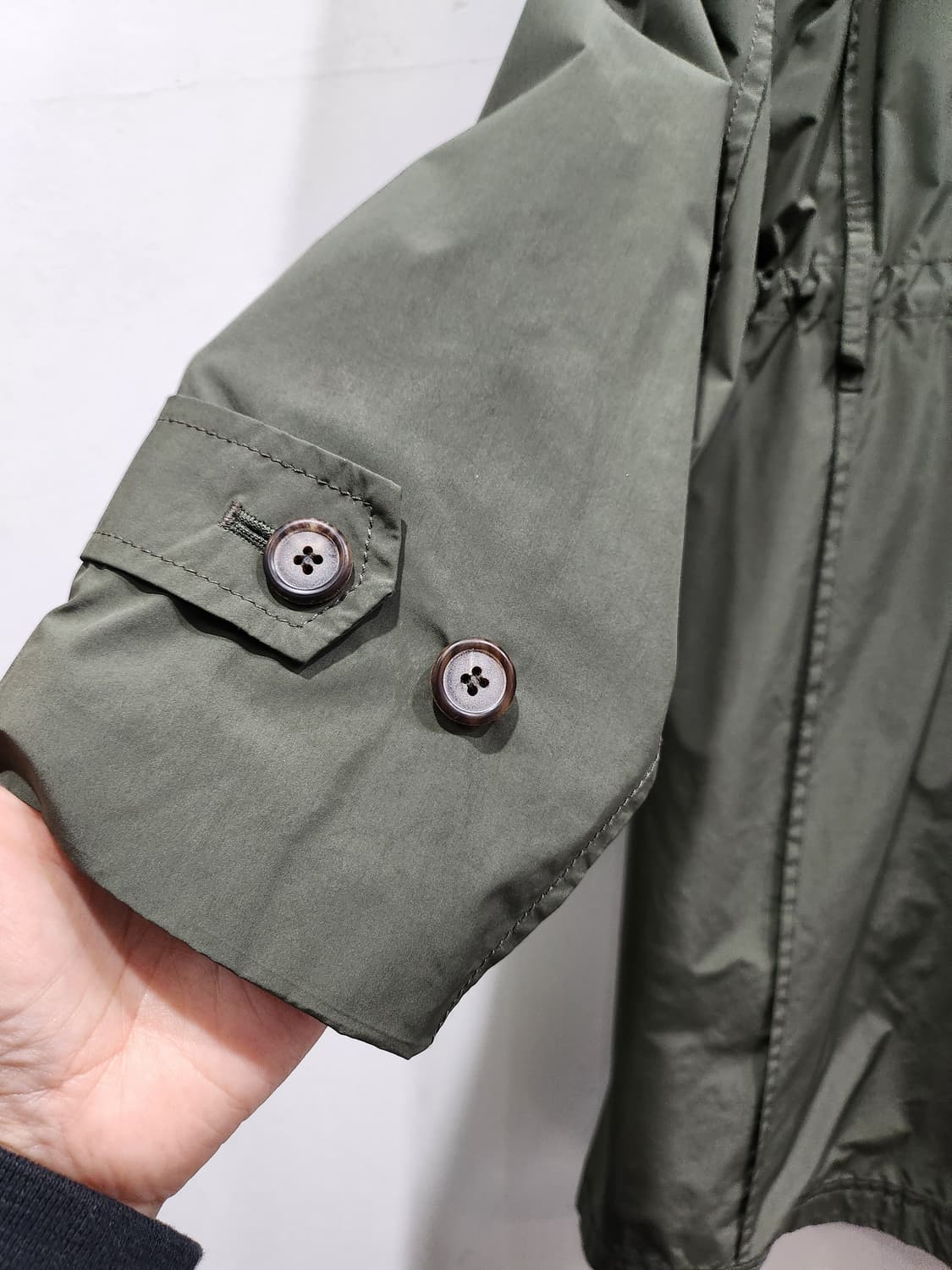 타임옴므 카키 트렌치코트 100 상품이미지3