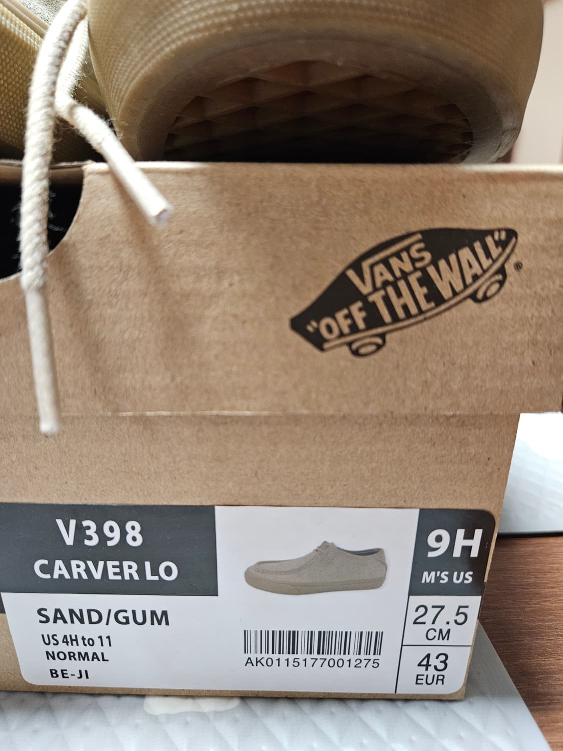 반스 카버로우 샌드검 275사이즈 상품이미지2