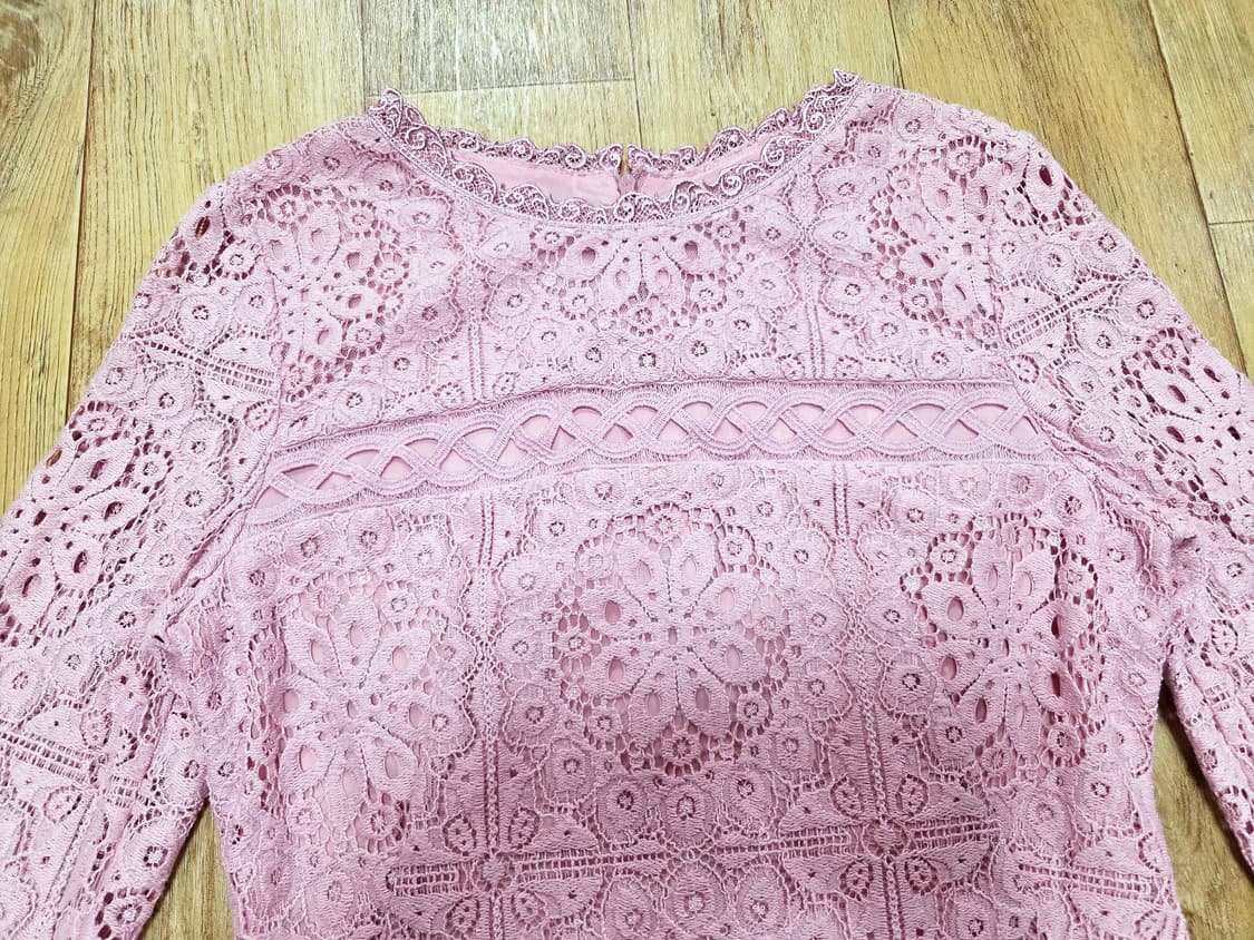 잇미샤(it michaa) 라운드넥 레이스원피스 55 새상품 상품이미지3