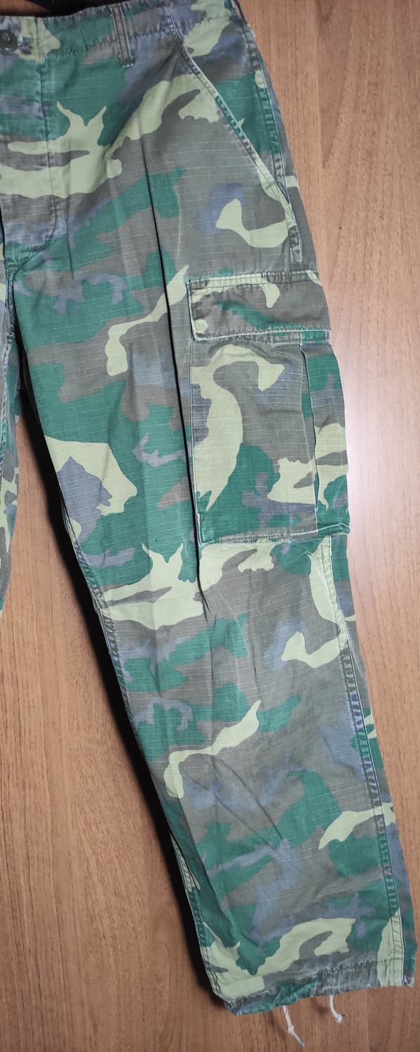 70s 미군 rdf 카모팬츠 허리 43.5cm 상품이미지2