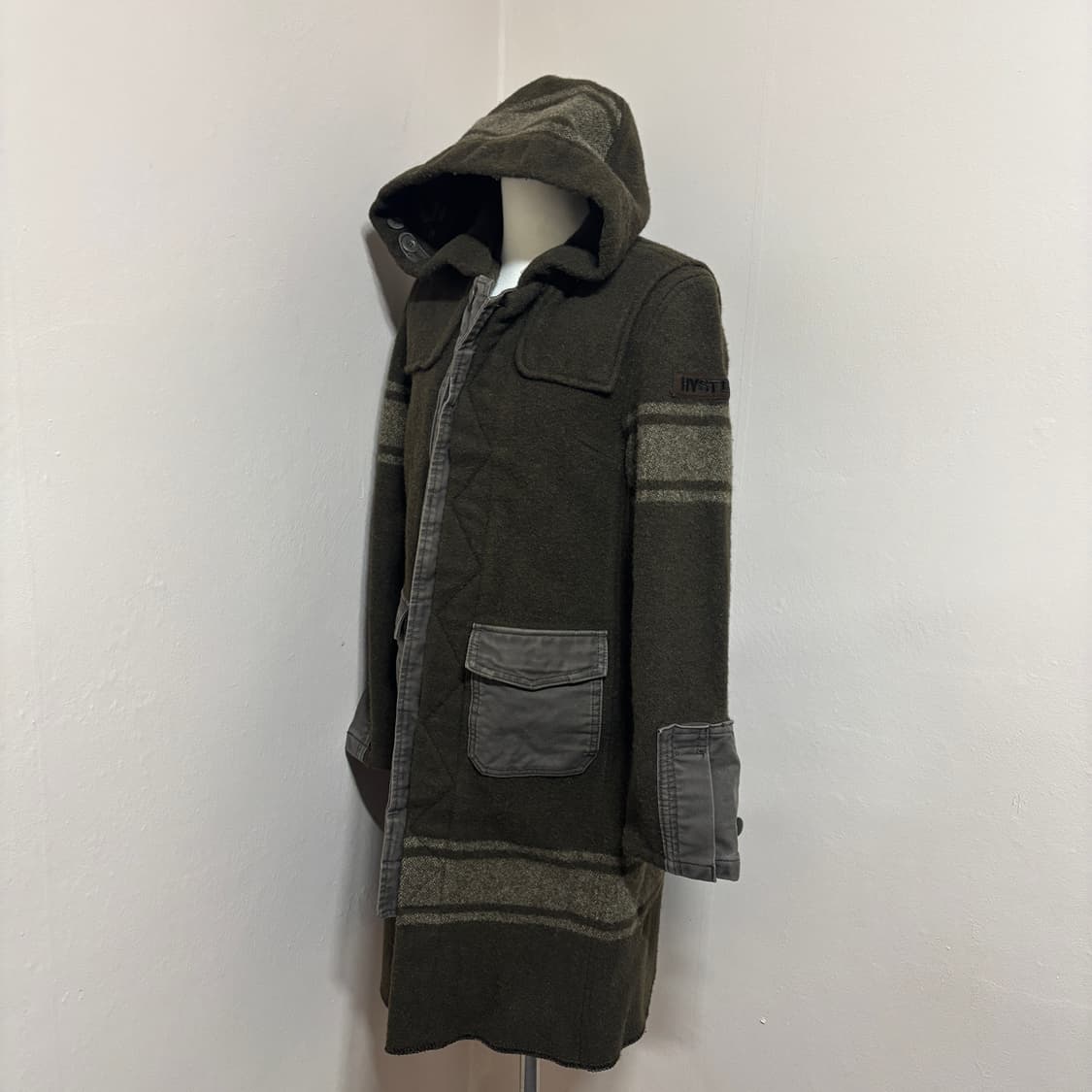 히스테릭글래머 울 밀리터리 후드 더플코트 상품이미지2